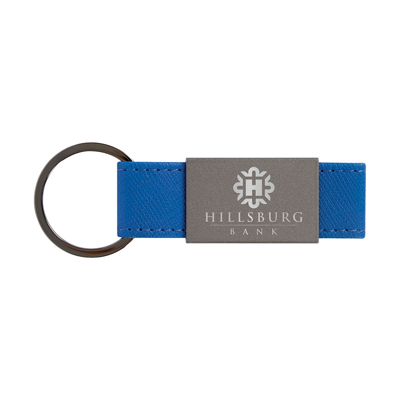Boyd Aluminum & Leatherette Keyring 11