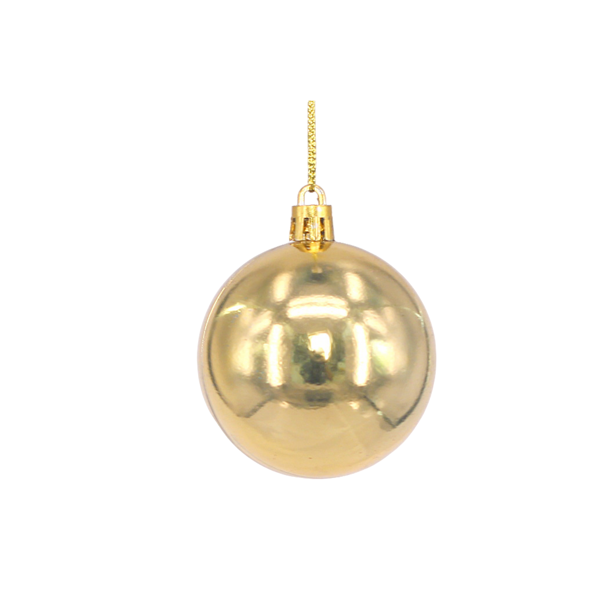 Plastic Ornament Ball With Aluminum Plate 3.2" Diameter 19