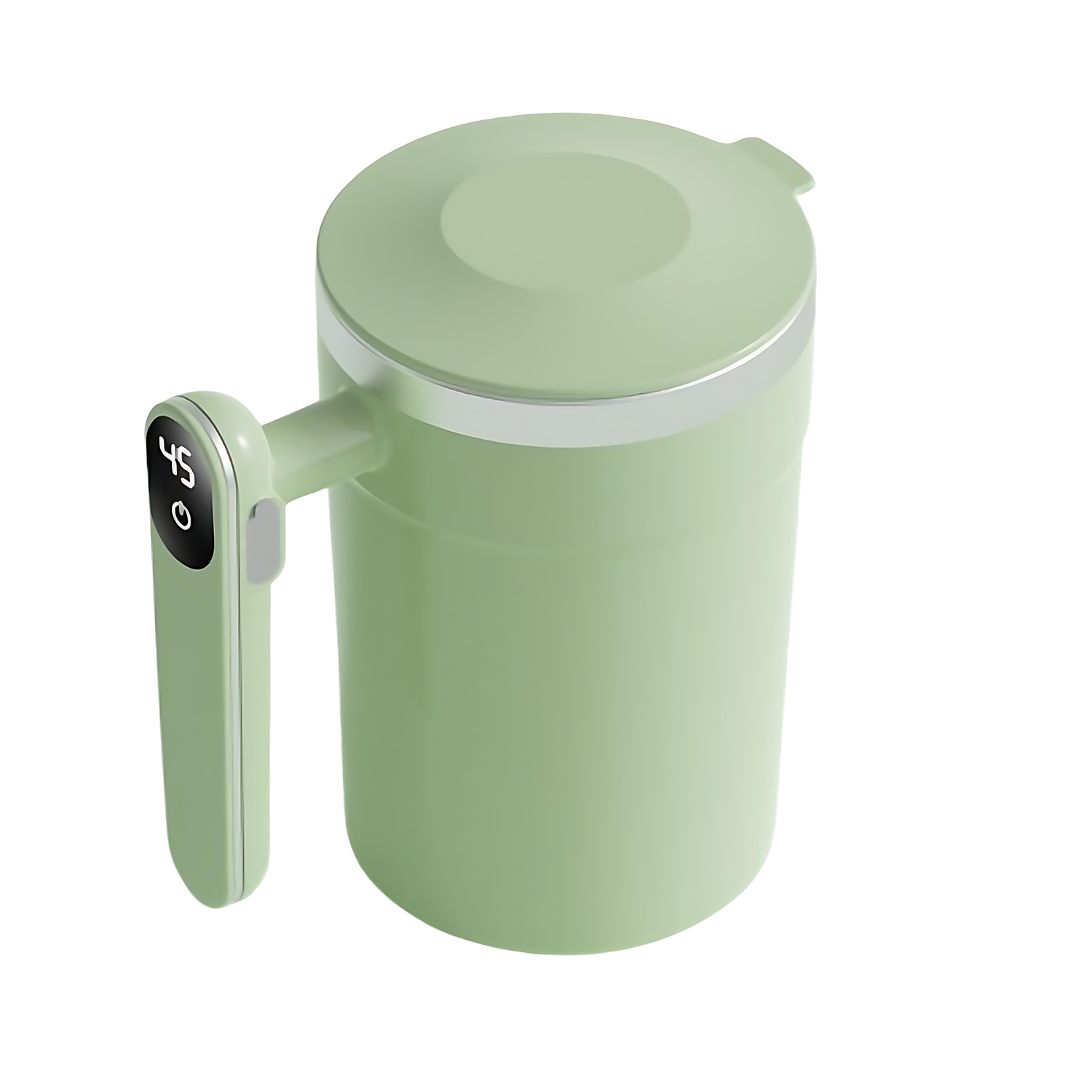 13oz Stainless Steel Electric Stirring Cup for Milk Coffee 6