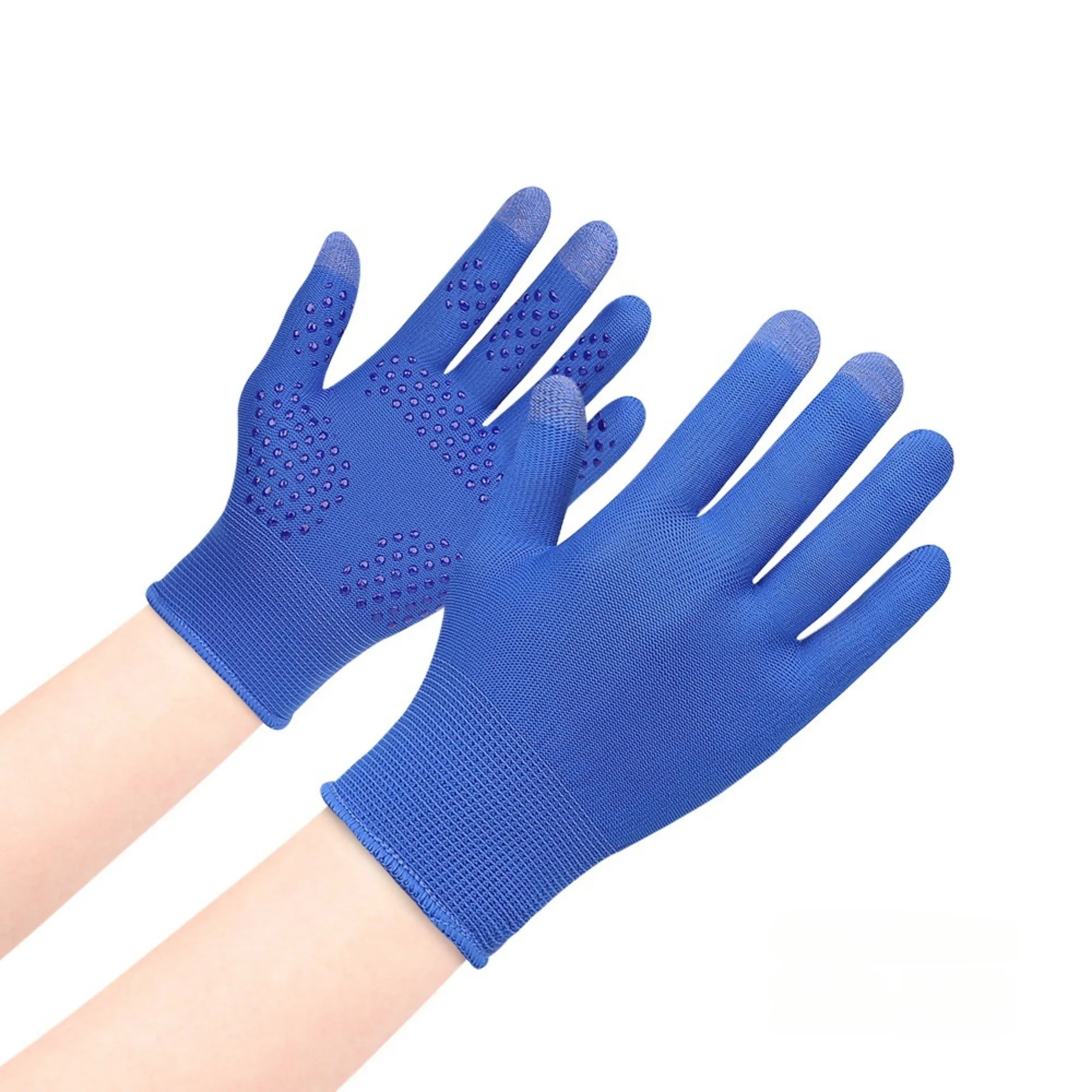Anti Slip Breathable Sun Protective Touchscreen Knit Gloves 2