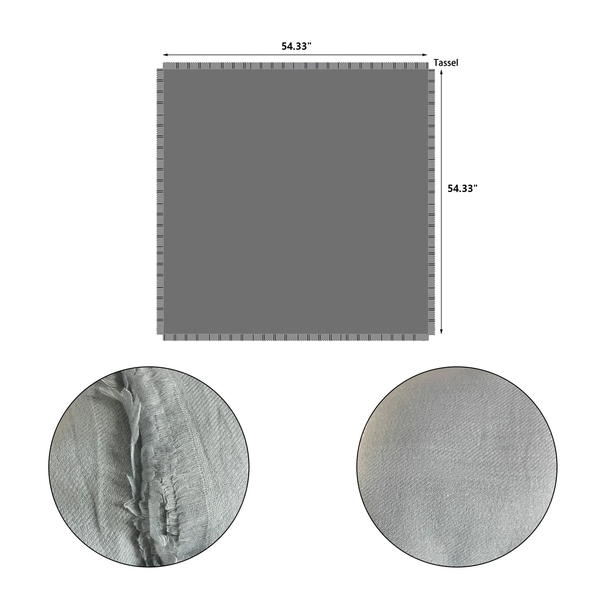 Autumn Winter Keep Warm Pashmina Blanket Solid Color Scarf 3