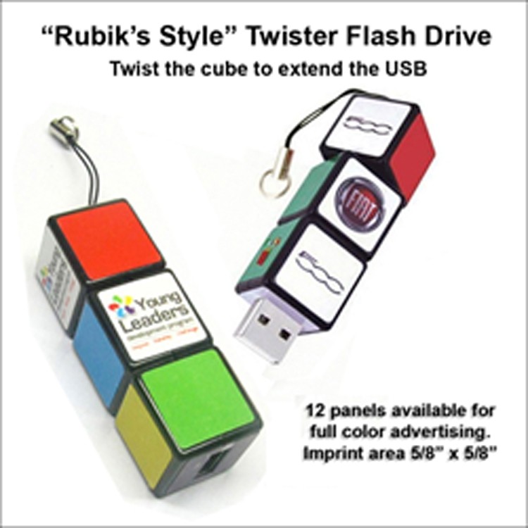 Rubiks Style Twister Flash Drive / USB - 32 GB Memory