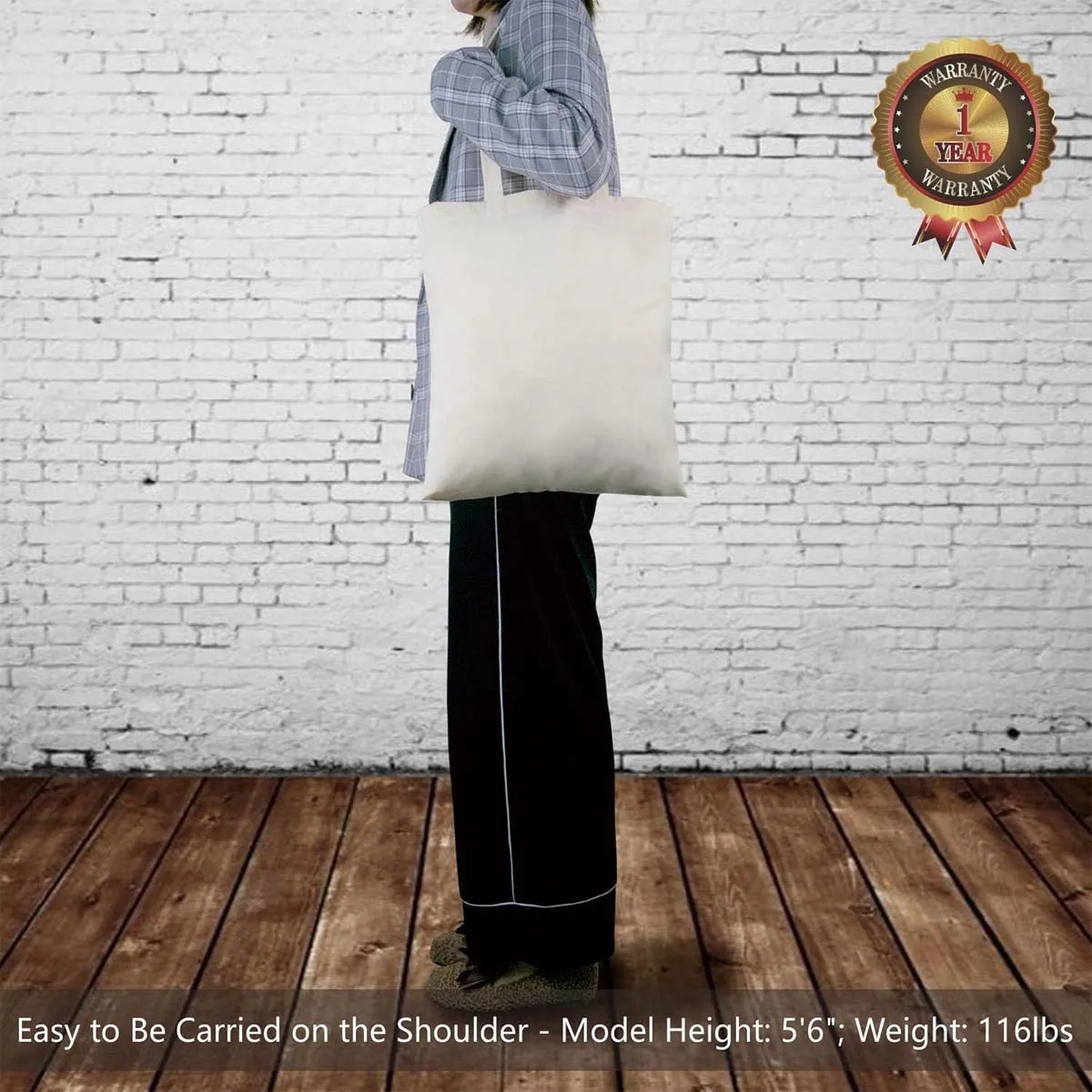 DIY Canvas Lightweight Medium Reusable Grocery Shopping Bag 1