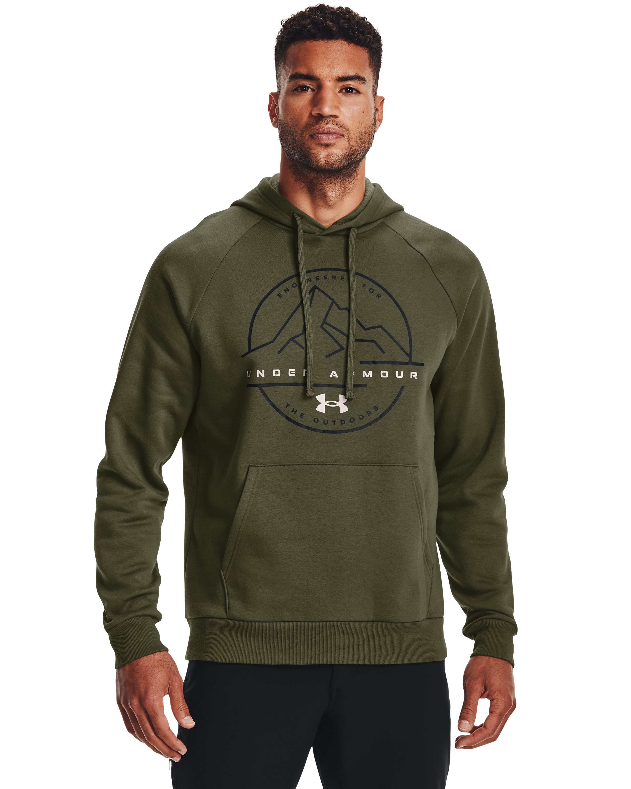Men's UA Rival Fleece Mountain Key Hoodie, custom hoodie or sweatshirt with logo imprint 7