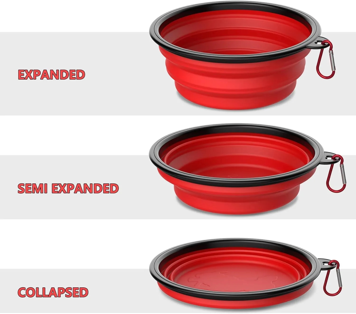 Foldable Pet Bowl With Mountain Climbing Buckle 4