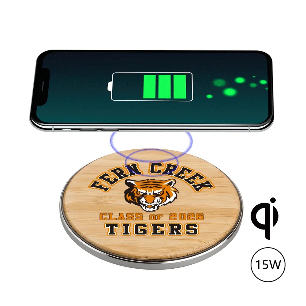 15W Qi Wireless Charger -Bamboo 5