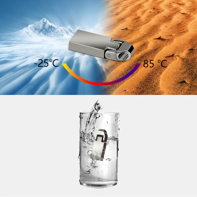 Metal USB Flash Drive with Chain Buckle 7