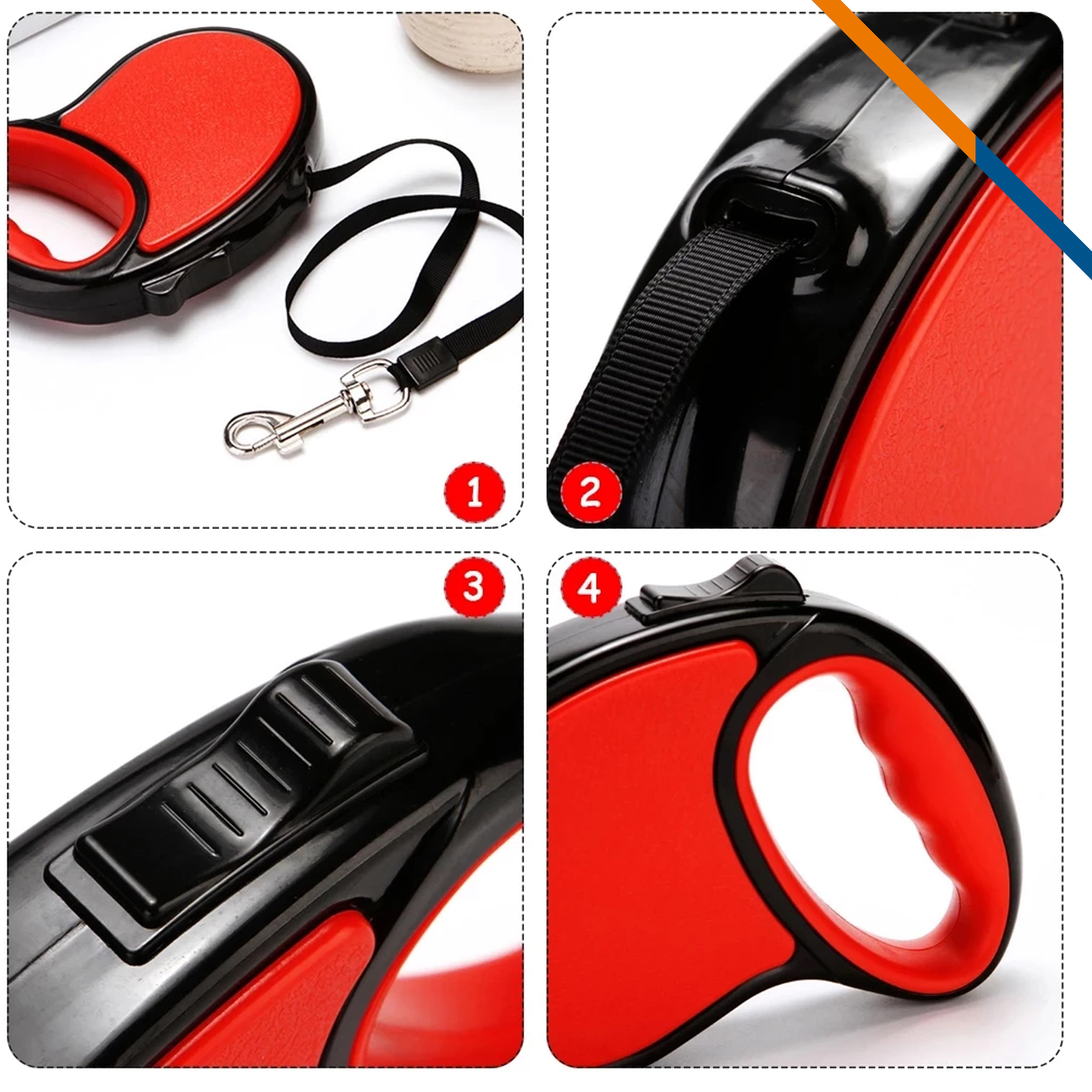Robury Retractable Dog Leash 1