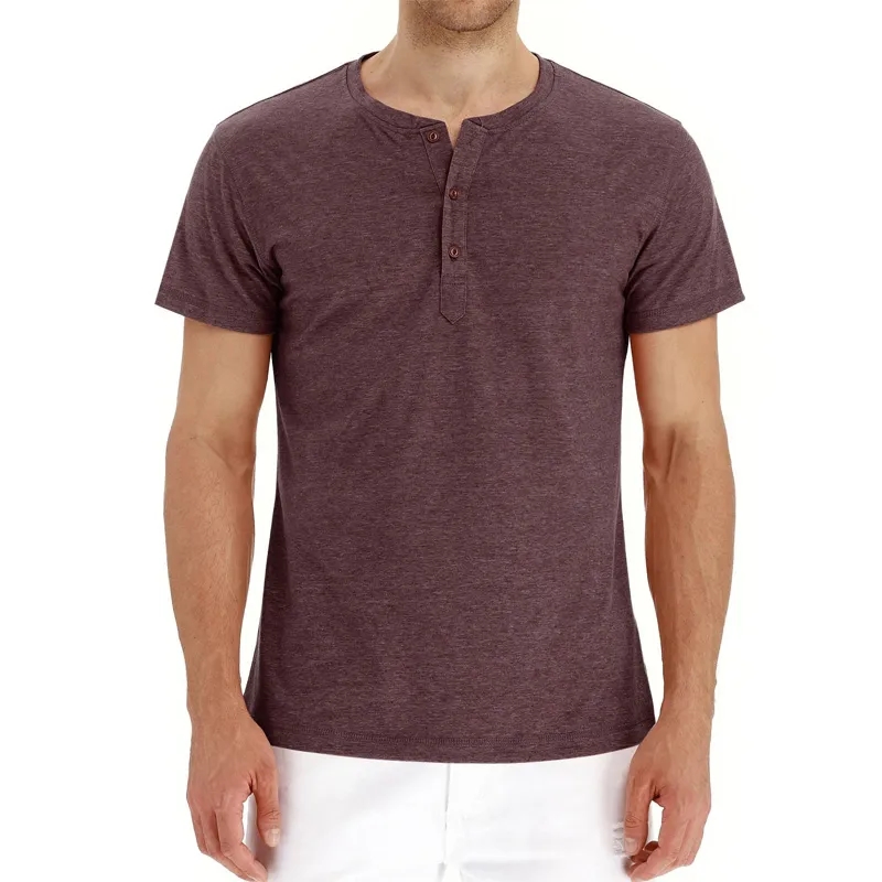 Classic Men's Henley Short Sleeve T-Shirt 10