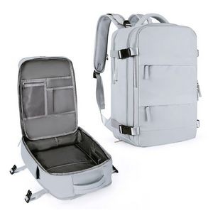 Versatile Travel Backpack with Charging Port & Shoe Pouch 12