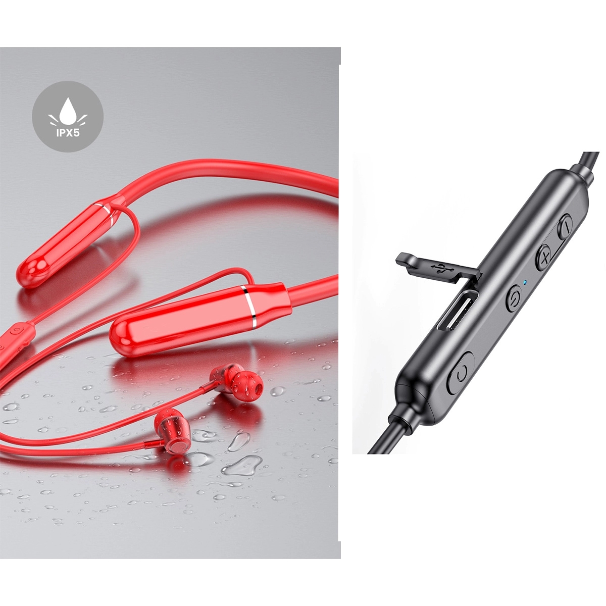 Wireless Bluetooth Sports Earphones Hanging Neck 3