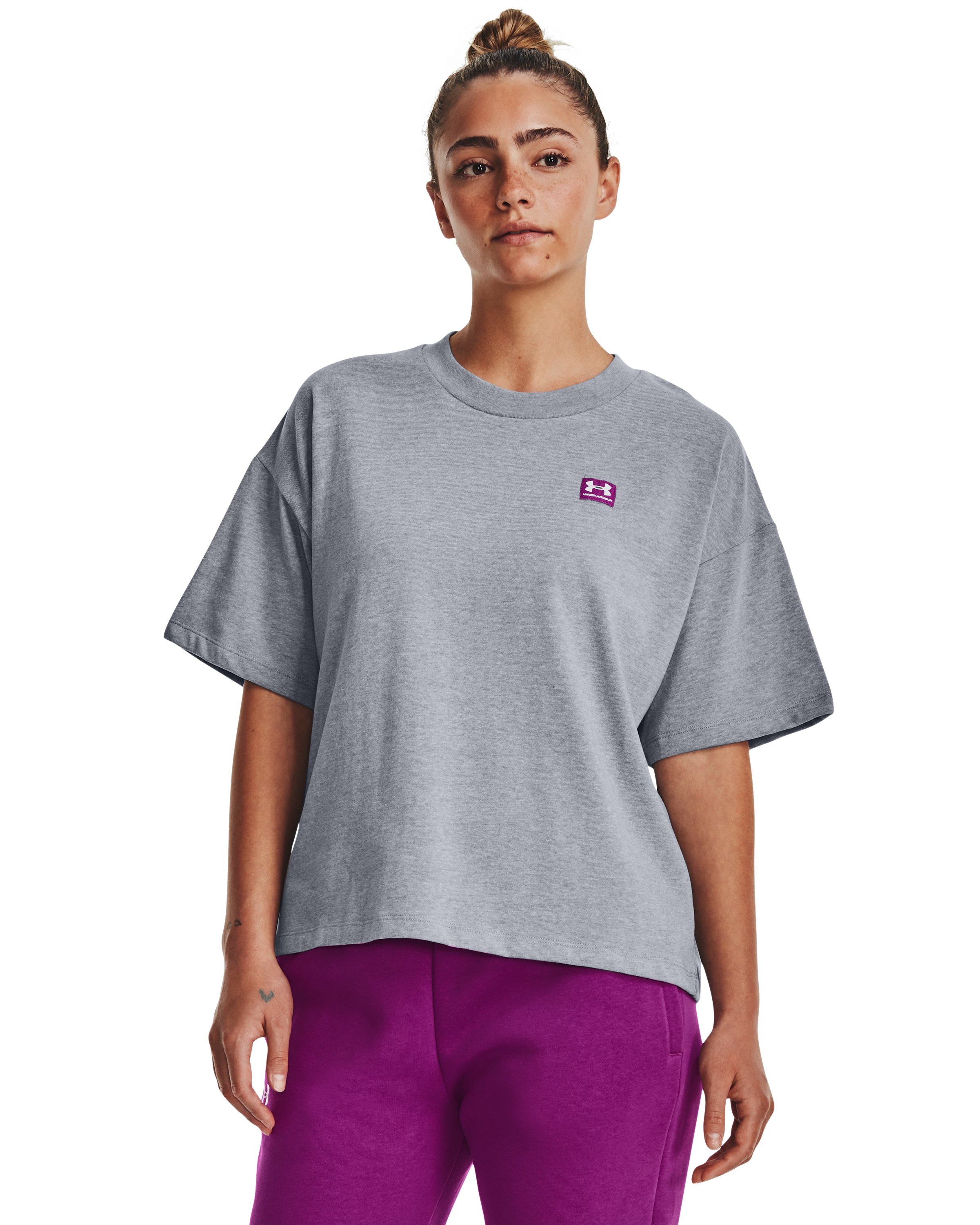 UA Logo LC Oversized Heavyweight Women's Short Sleeve 4