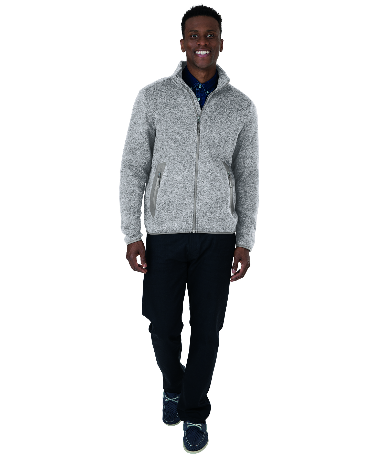 Men's Heathered Fleece Jacket 43