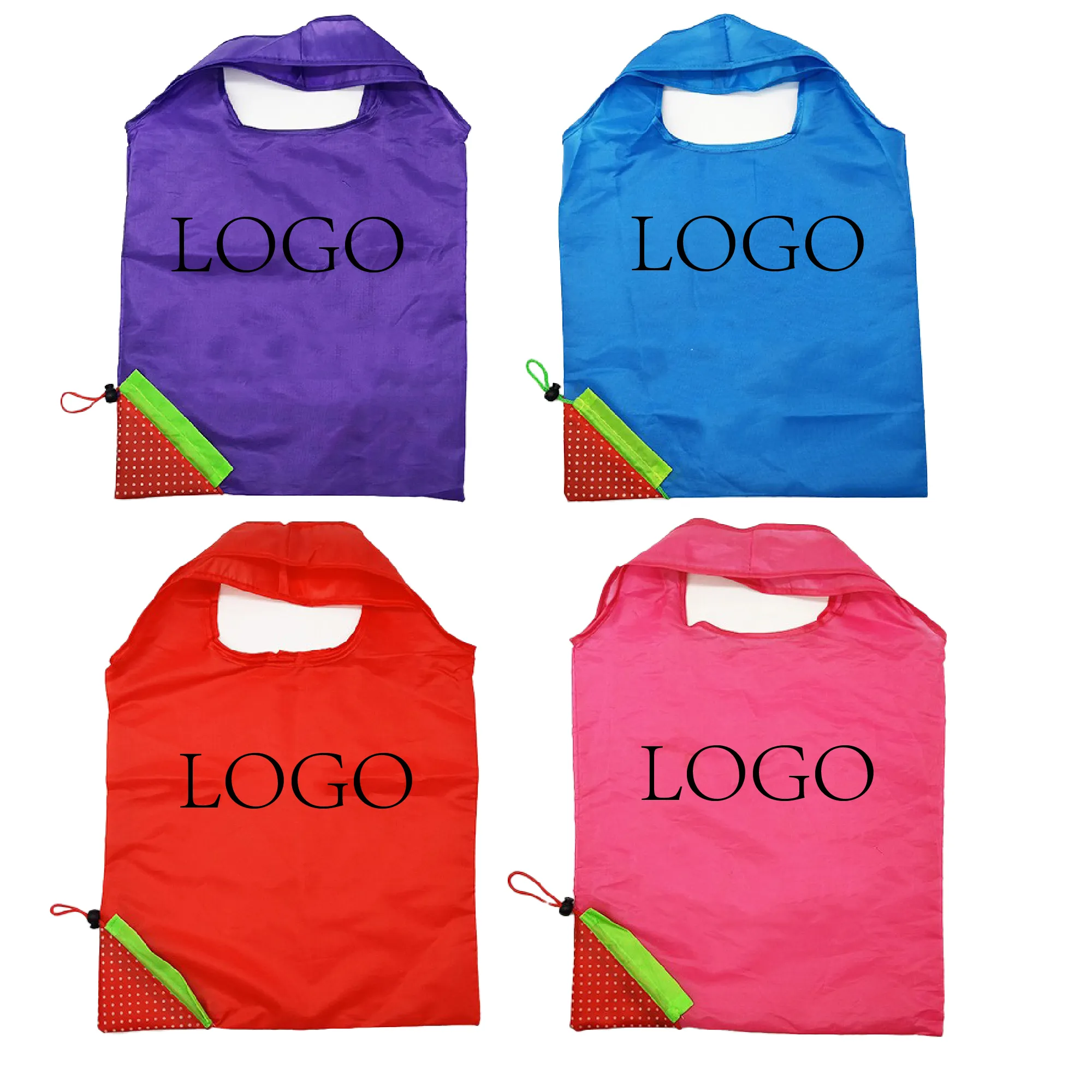 Portable Eco Tote Foldable Reinforced Shopping Bag Reusable