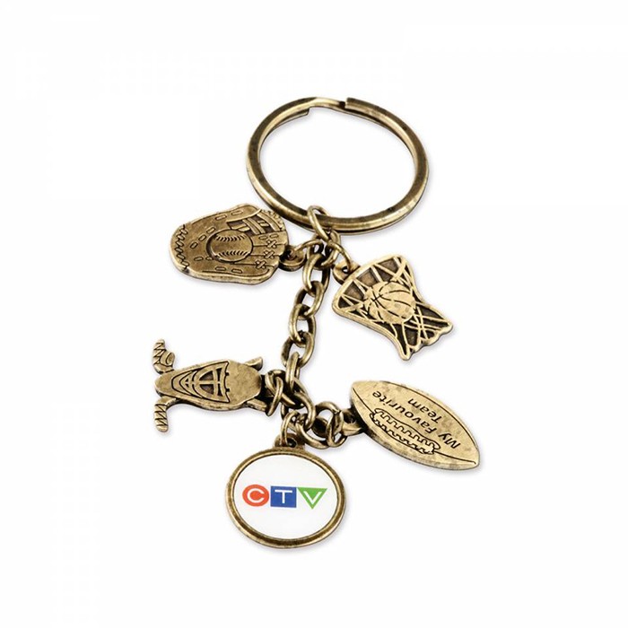 Charming Key Chain w/5 Custom Charms (Econo) 1