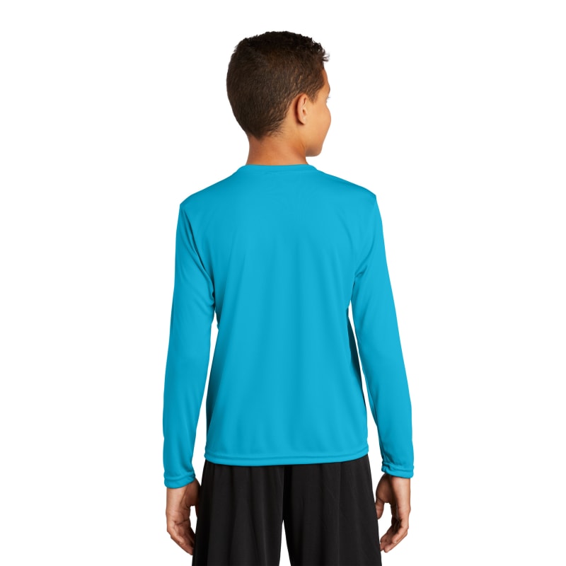 Sport-Tek Youth Long Sleeve PosiCharge Competitor Tee. 123