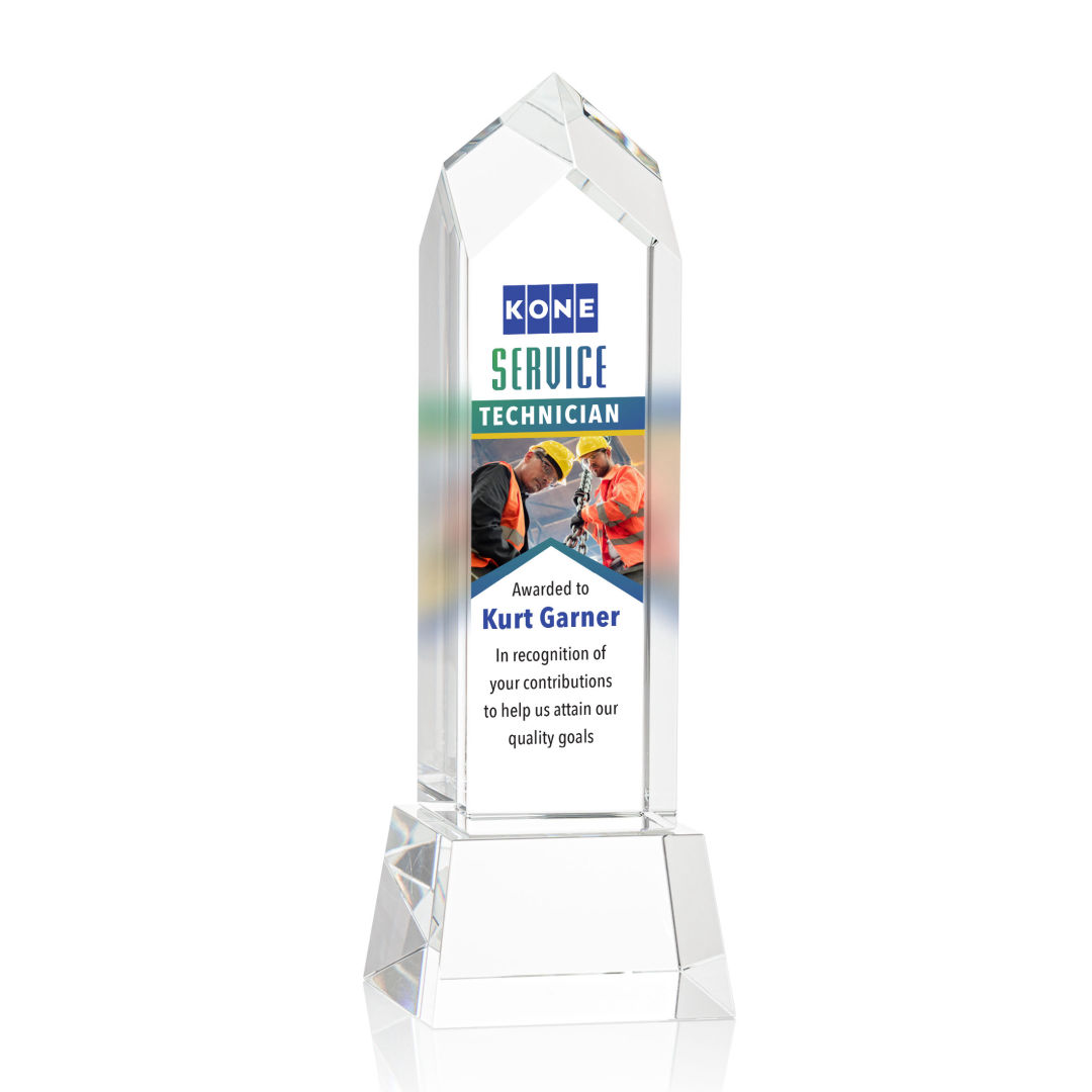 Clarington VividPrint™ Award on Base - Clear 8