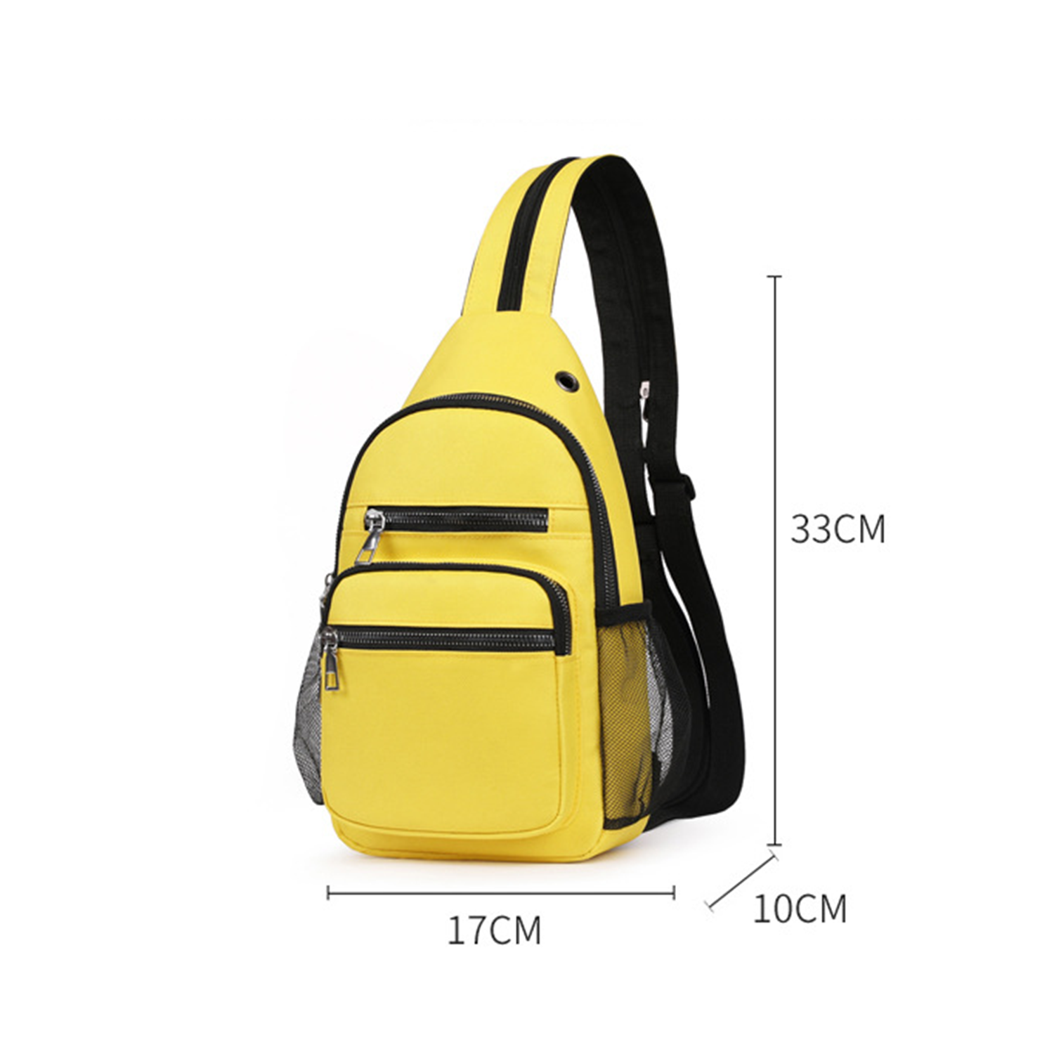 Oxford Fanny Pack Chest Bag with Zipper Pockets 5