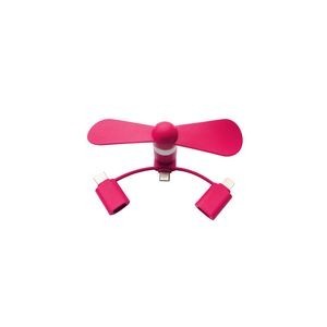 3 In 1 Mini Fan For Smart Phone Portable USB And USB C Compatible 4