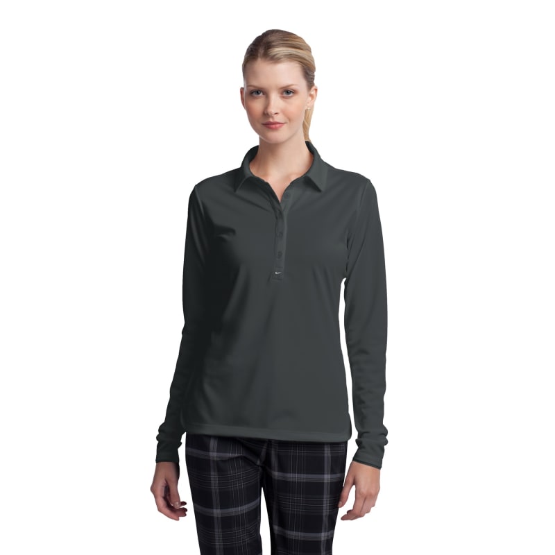 Nike Ladies Long Sleeve Dri-FIT Stretch Tech Polo. 9