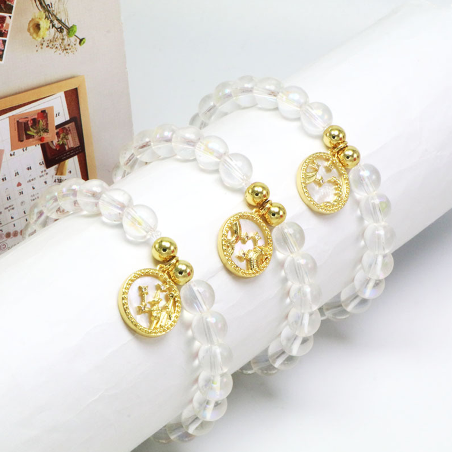 Zodiac Crystal Copper Bracelet for Women Gift 4