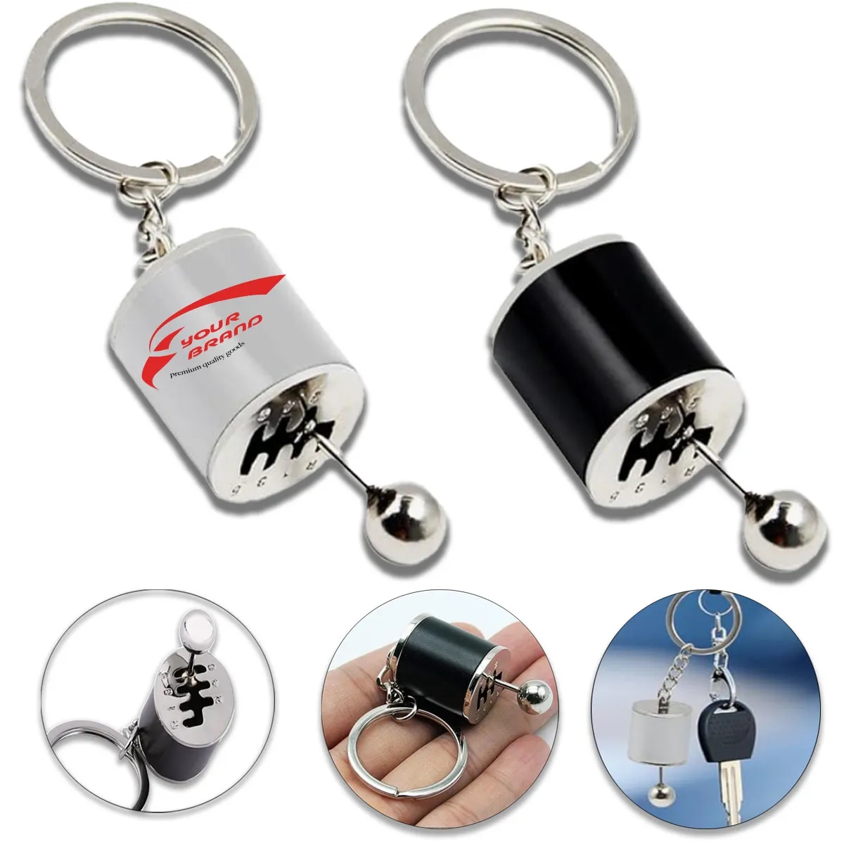5 Pcs Creative Mini Multi-Purpose Car Shifter Model Keychain 3