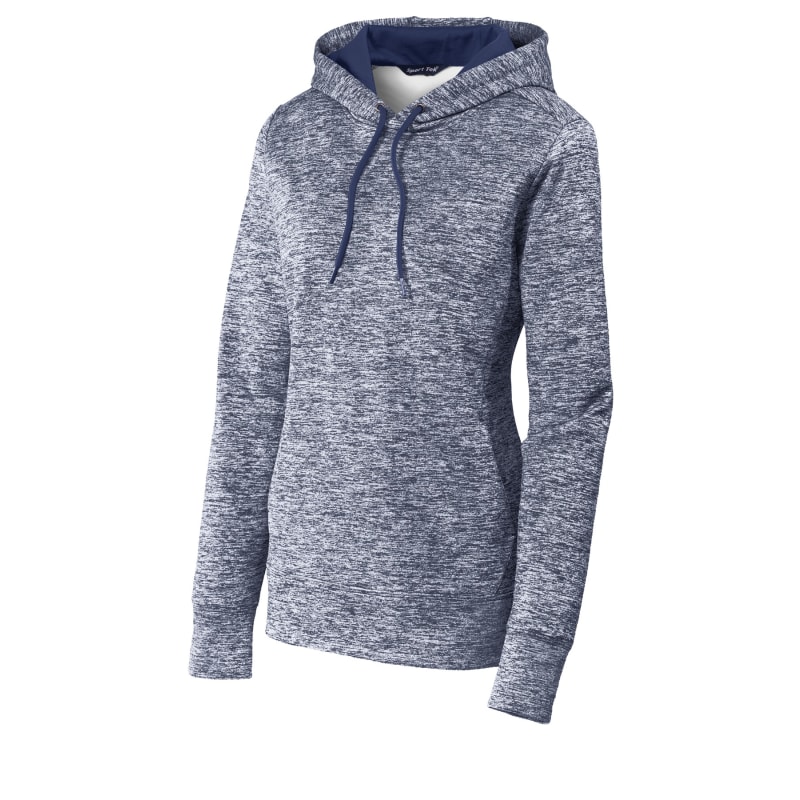 Sport-Tek Women's PosiCharge Electric Heather Fleece Hooded Pullover. 19