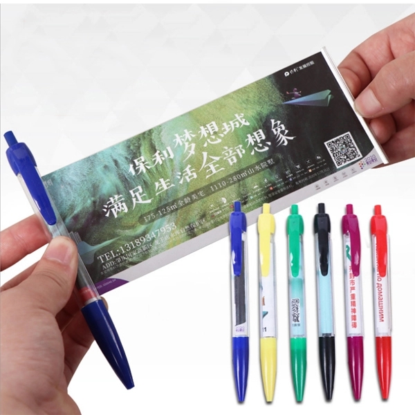 Retractable Plastic Banner Ballpoint Pen 3