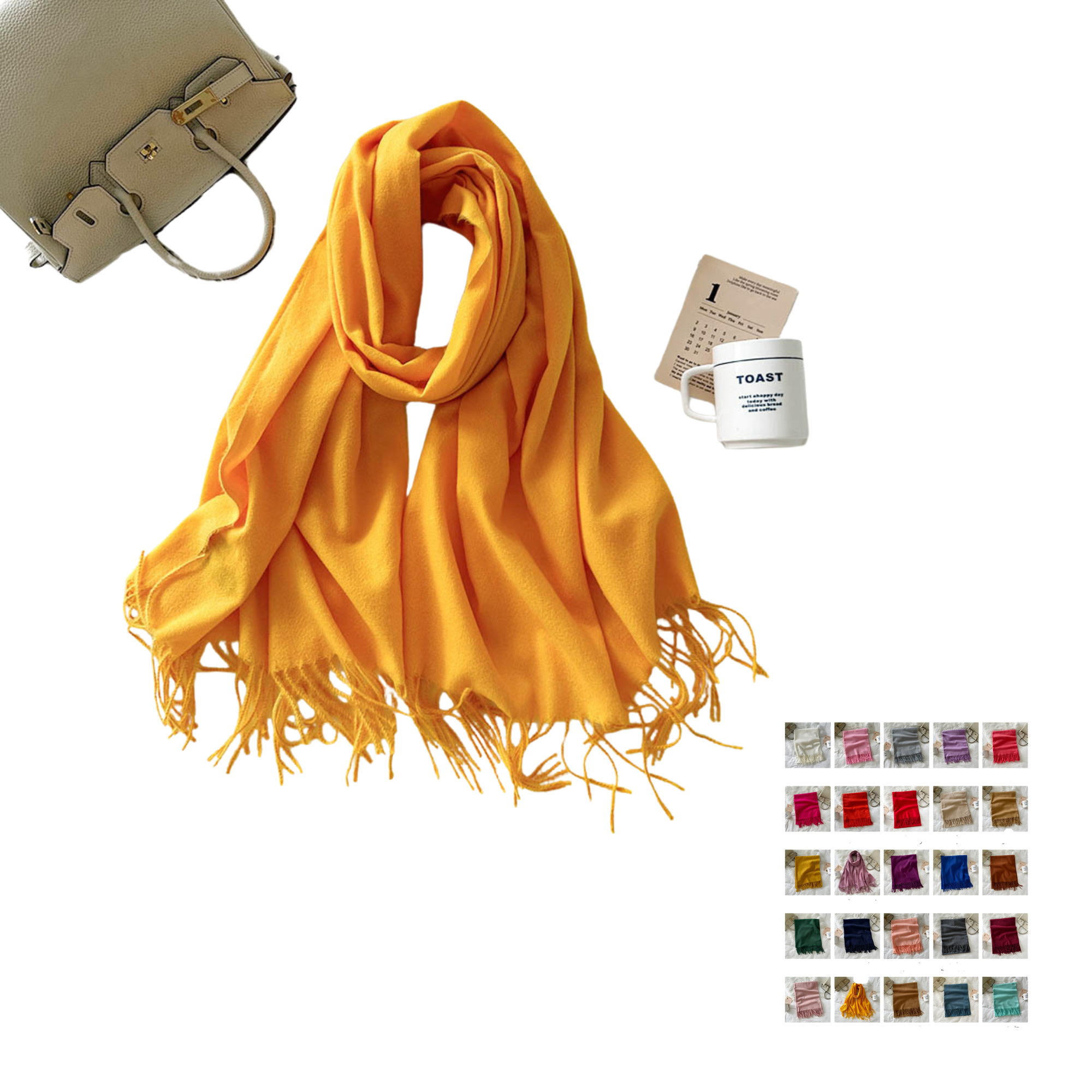 Cozy Faux Cashmere Scarves - Minimum Order 50 Pieces 2