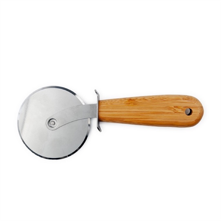 BistroTek Premium Bamboo Pizza Cutter Wheel 1