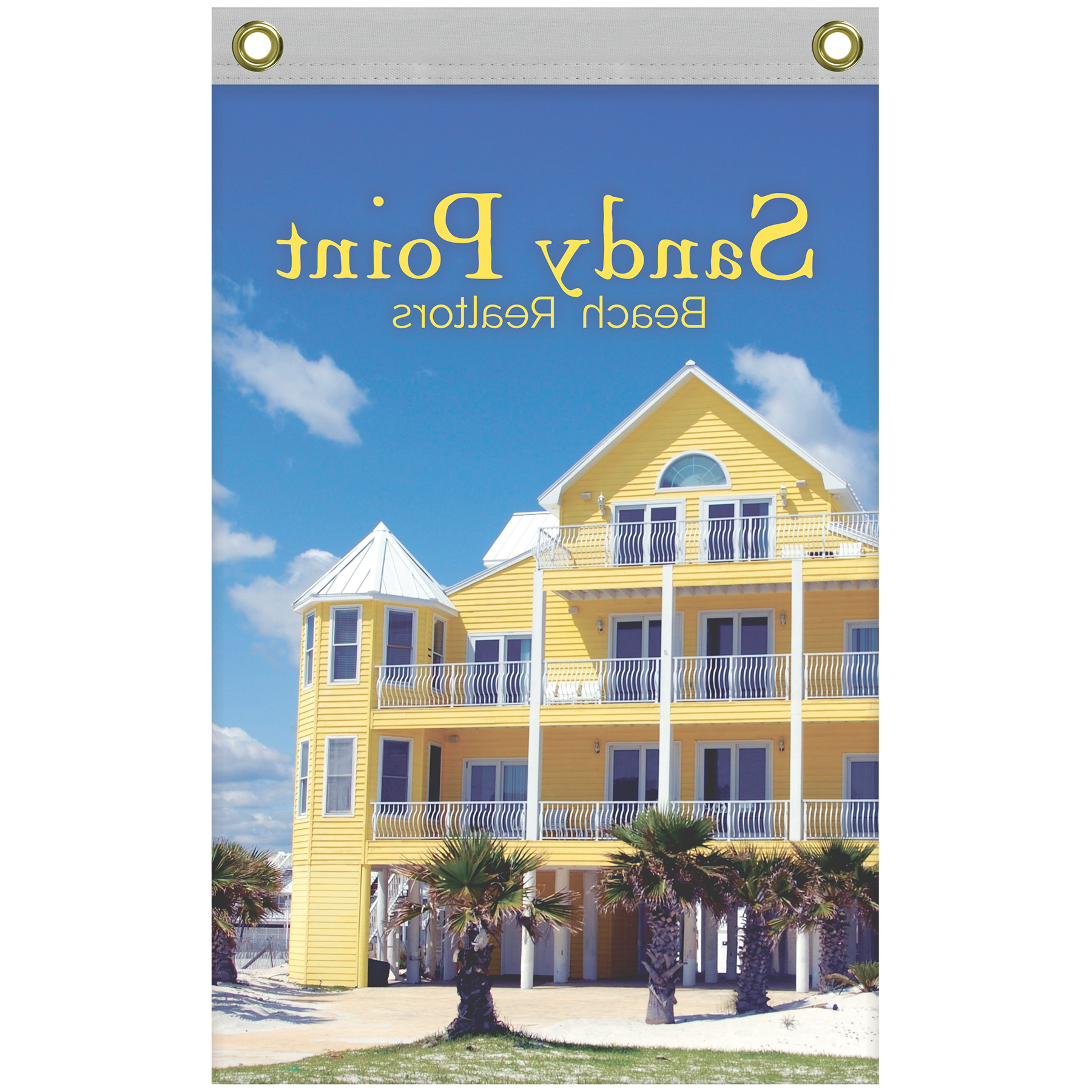 16" x 24" Standard Single Reverse Knitted Polyester Vertical Banners 10