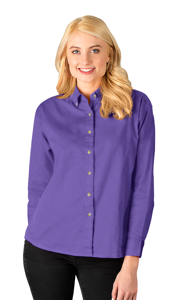 Ladies' L/S 100% Cotton Twill Shirt 43