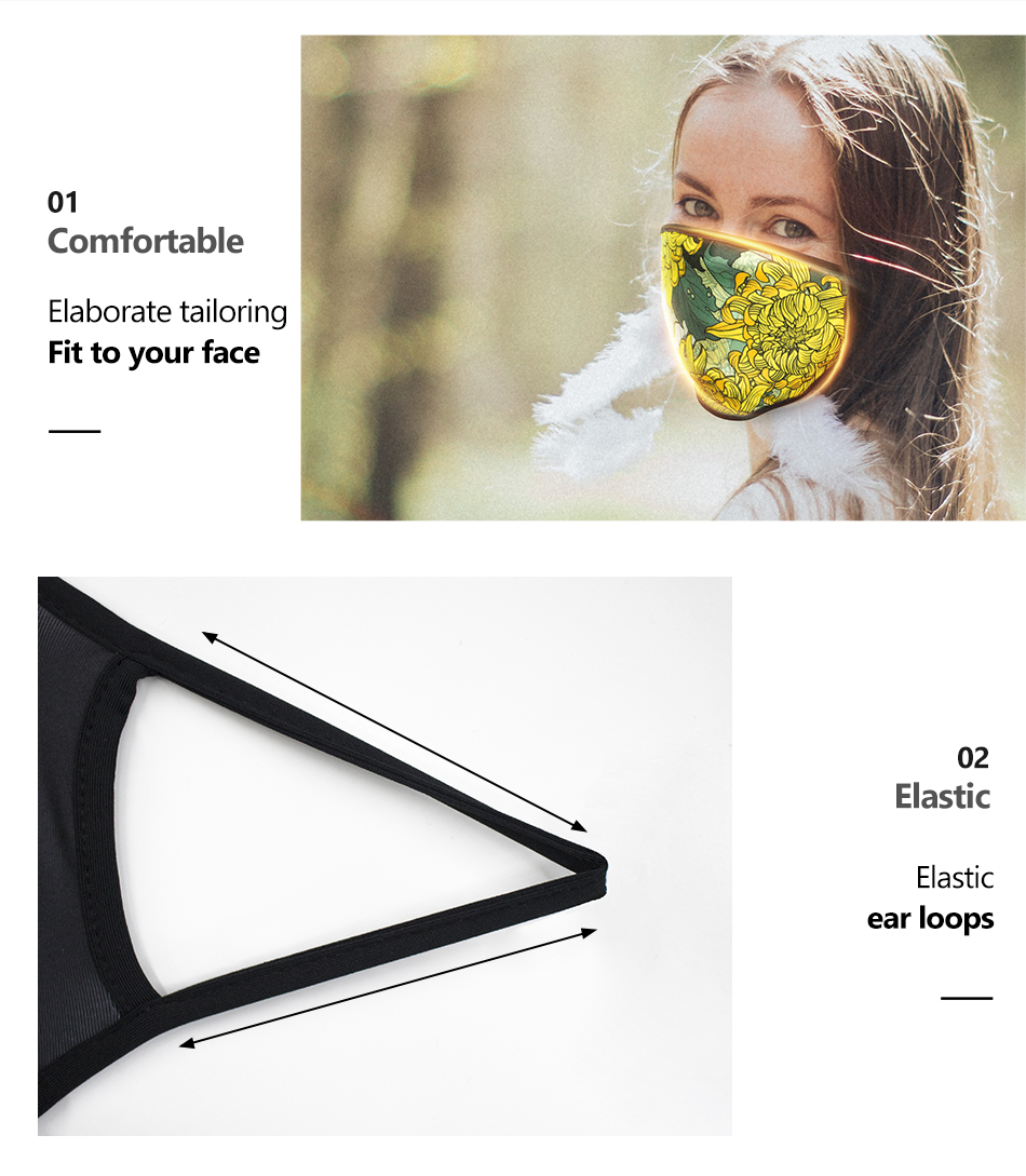 Custom Face Mask - STANDARD FLAT - Sublimation 2