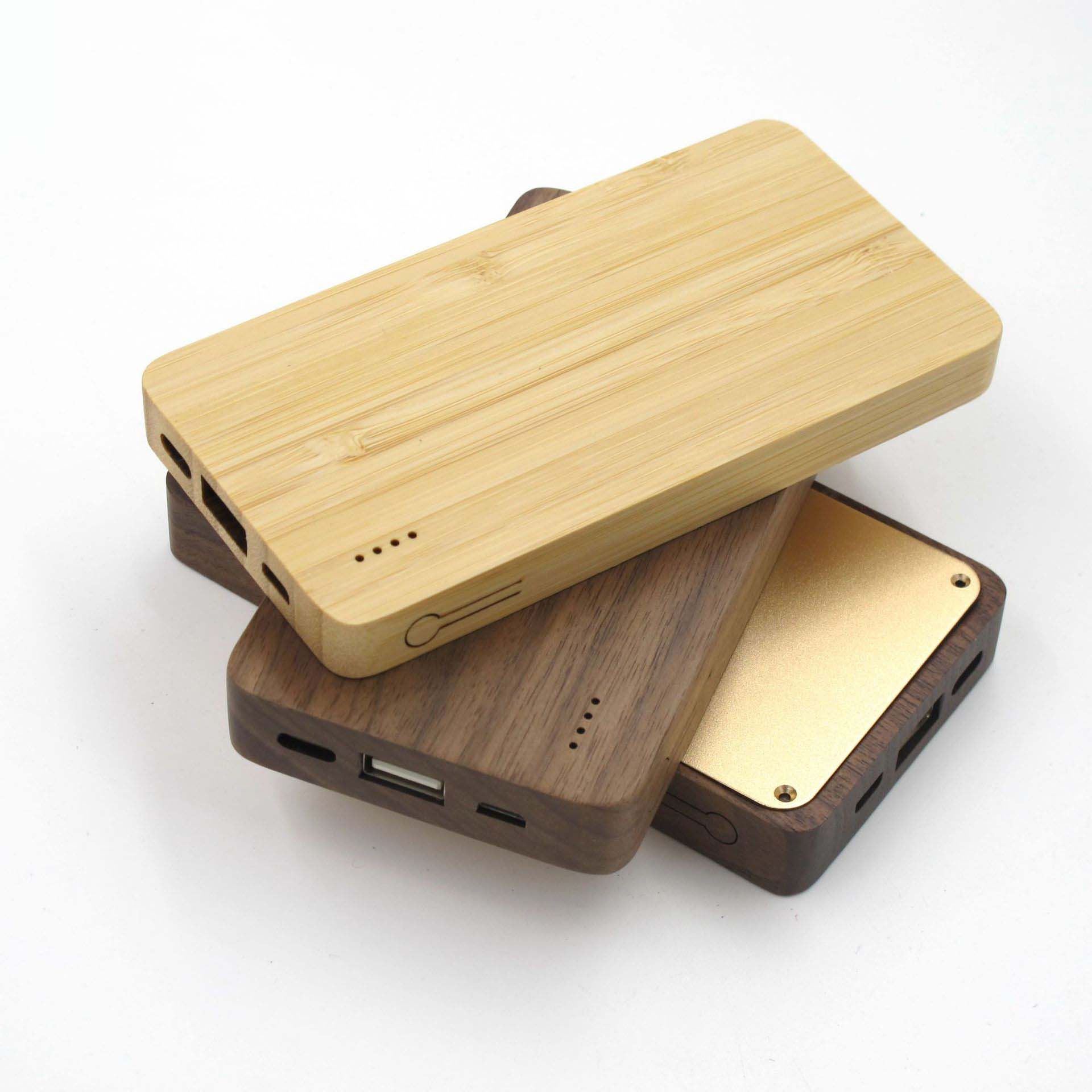 Custom Bamboo 4000mAh Dual Port Power Bank 2