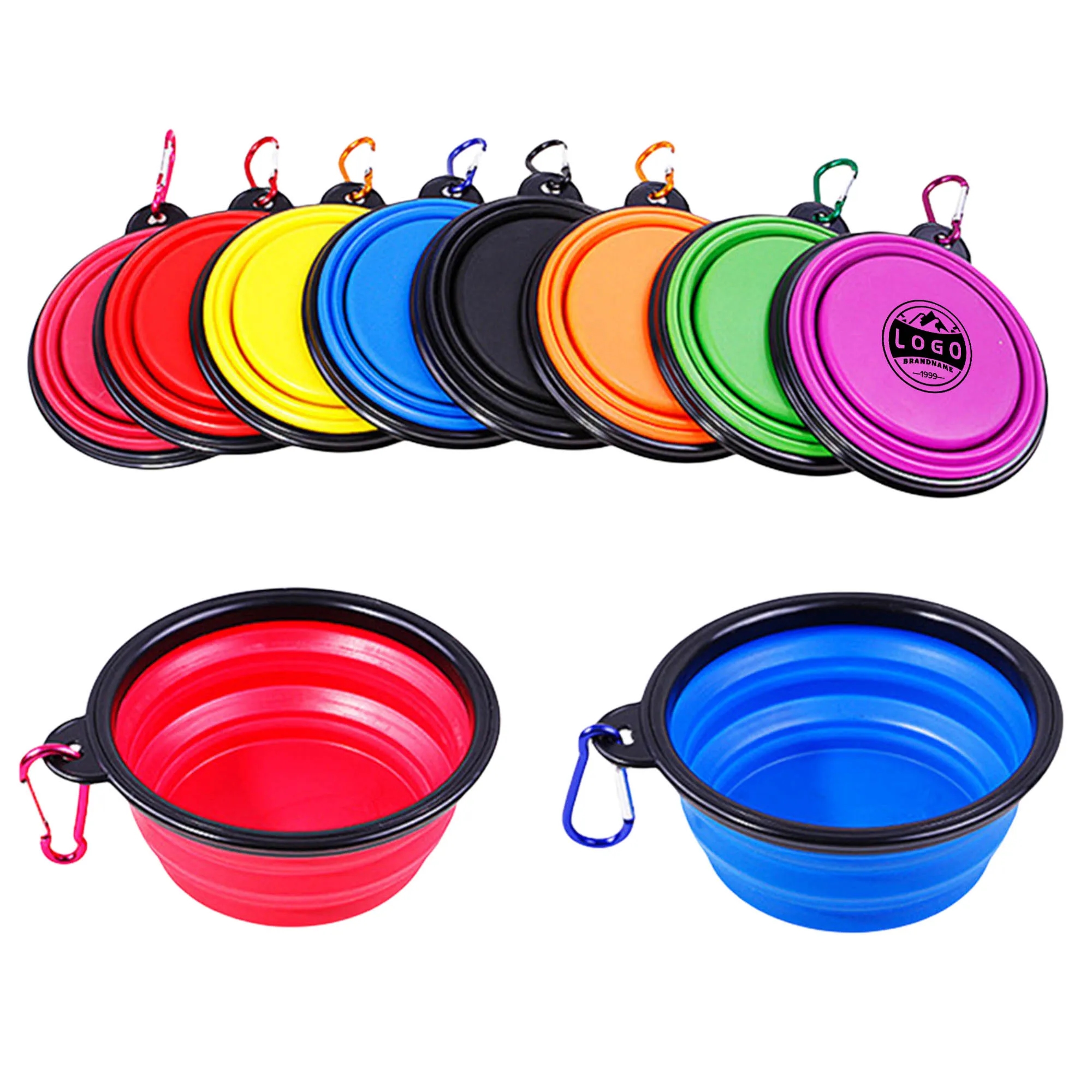 MOQ20 TPE Folding Soft Pet Dog Bowl 4