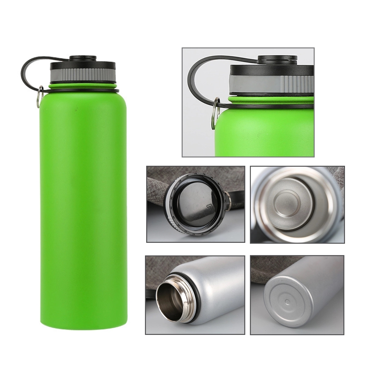 40OZ Insulated Stainless Steel Bottle, custom water bottle with logo imprint 4