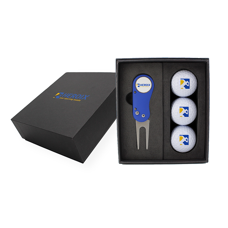 Flix Lite Divot Tool & Golf Ball Mini Presentation Box 1
