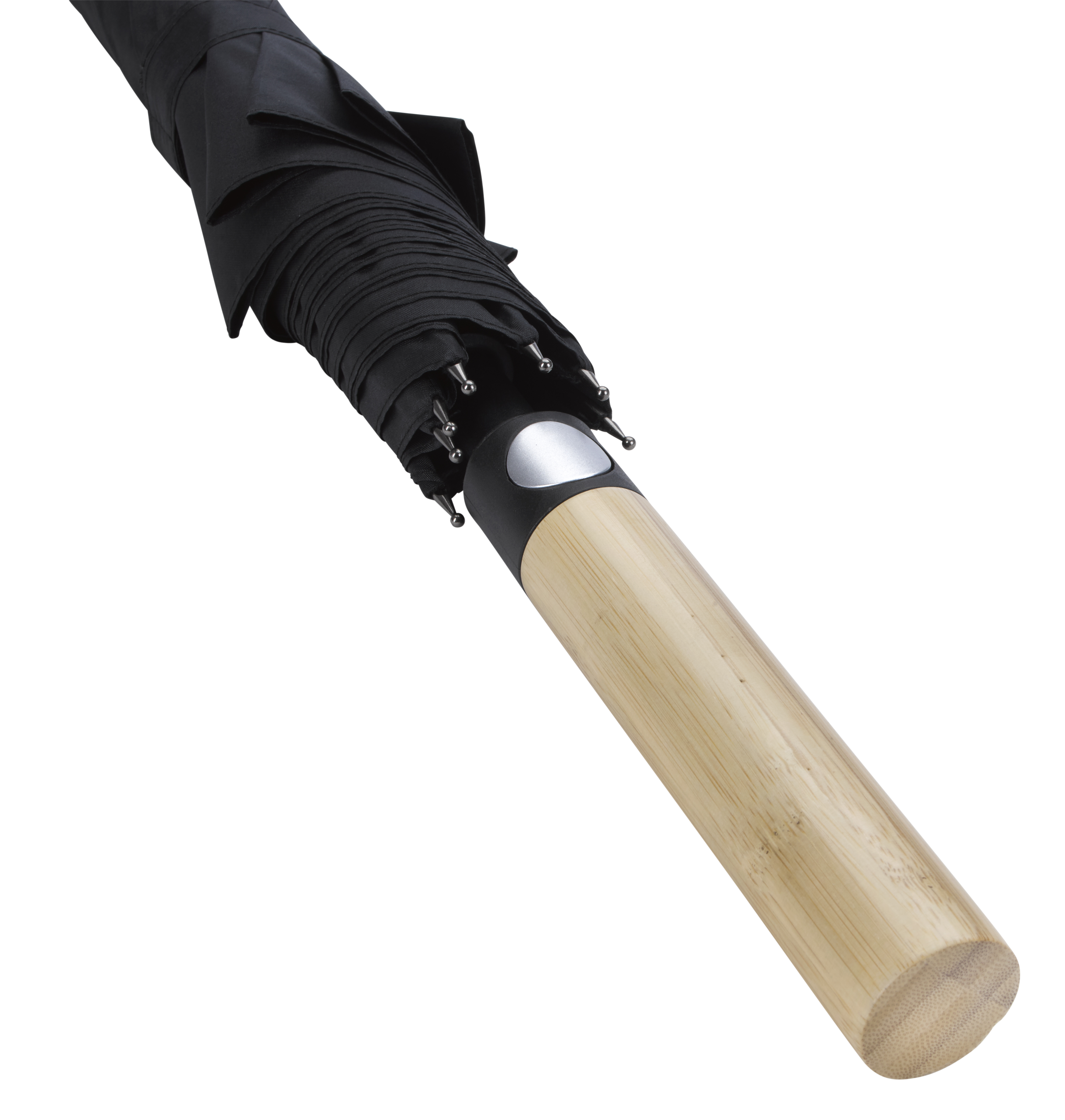 Shed Rain™ 50" RPET Bamboo-Handled Auto-Open Stick Umbrella 1