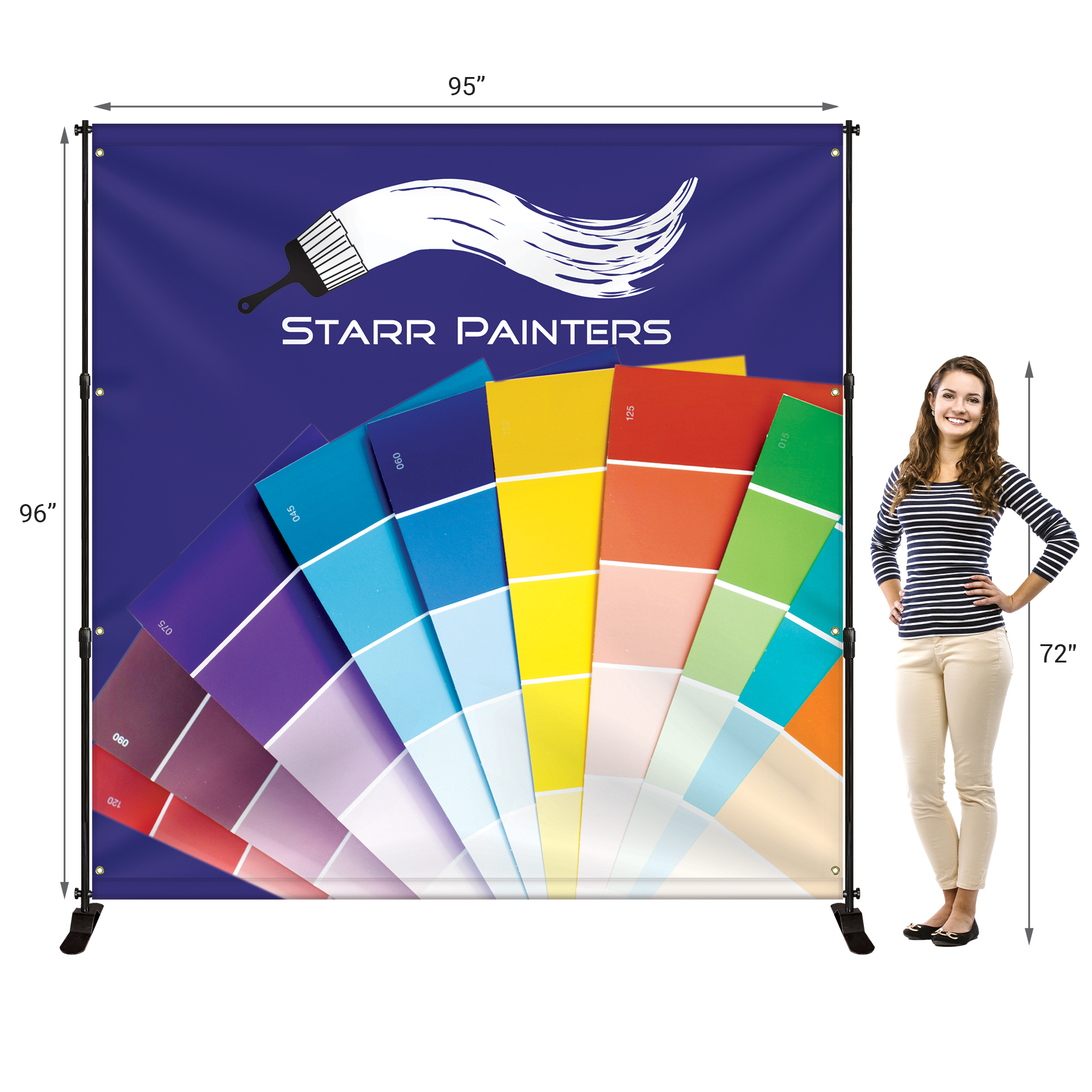 8' x 8' Backdrop Banner Kit 4
