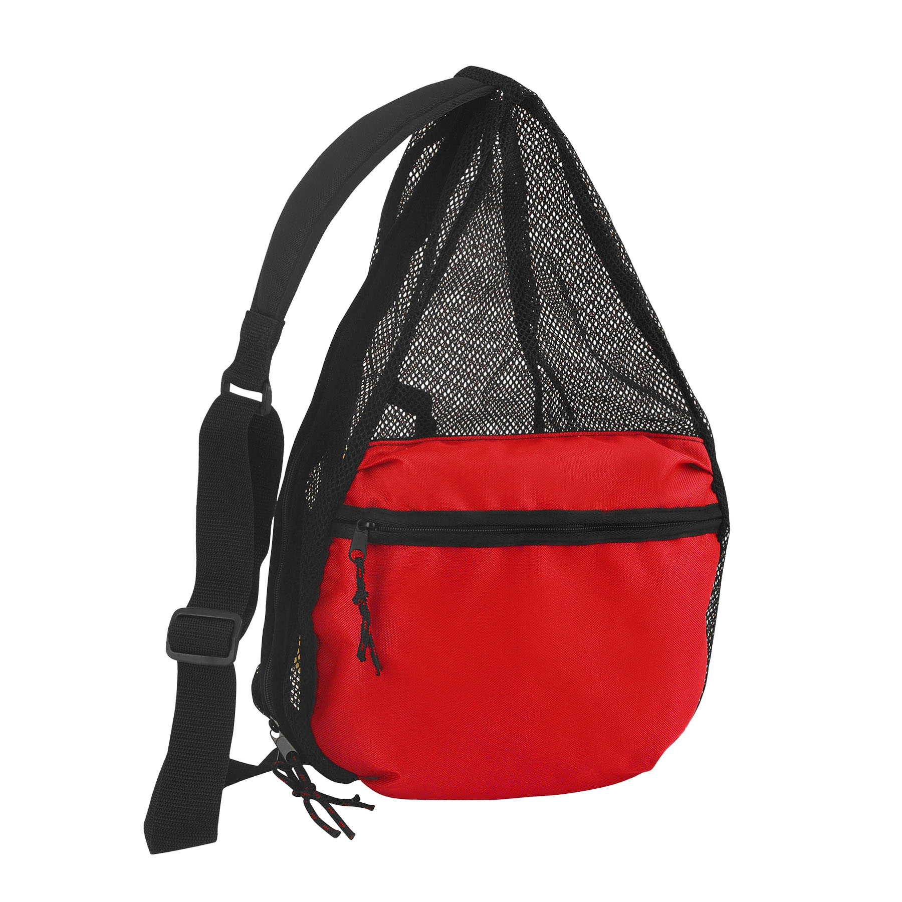 600D Polyester 2 Tone Mesh Sling Backpack 10
