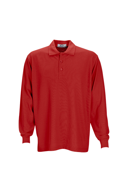 Long Sleeve Soft-Blend Double-Tuck Pique Polo 47