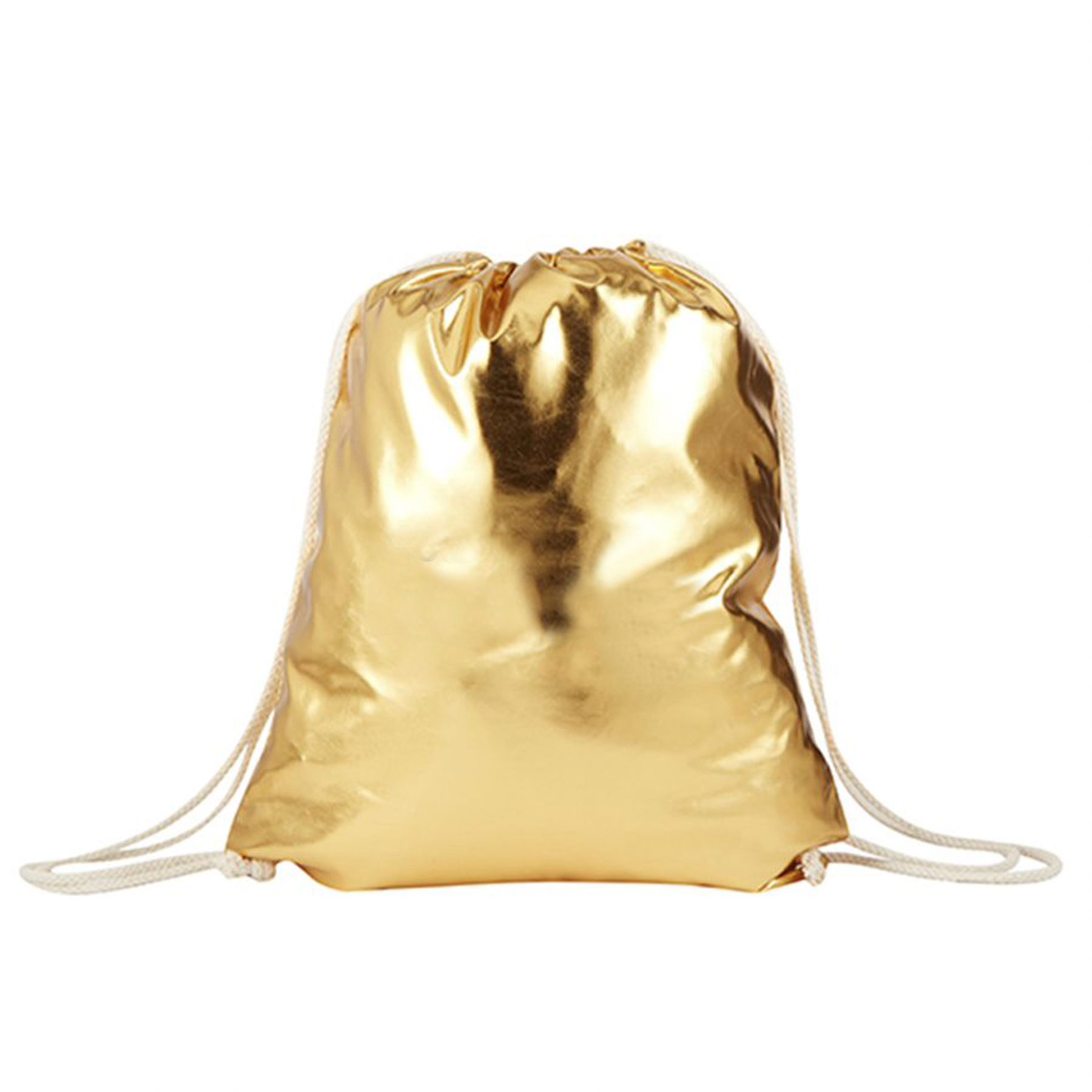 Metallic Drawstring Backpack 3