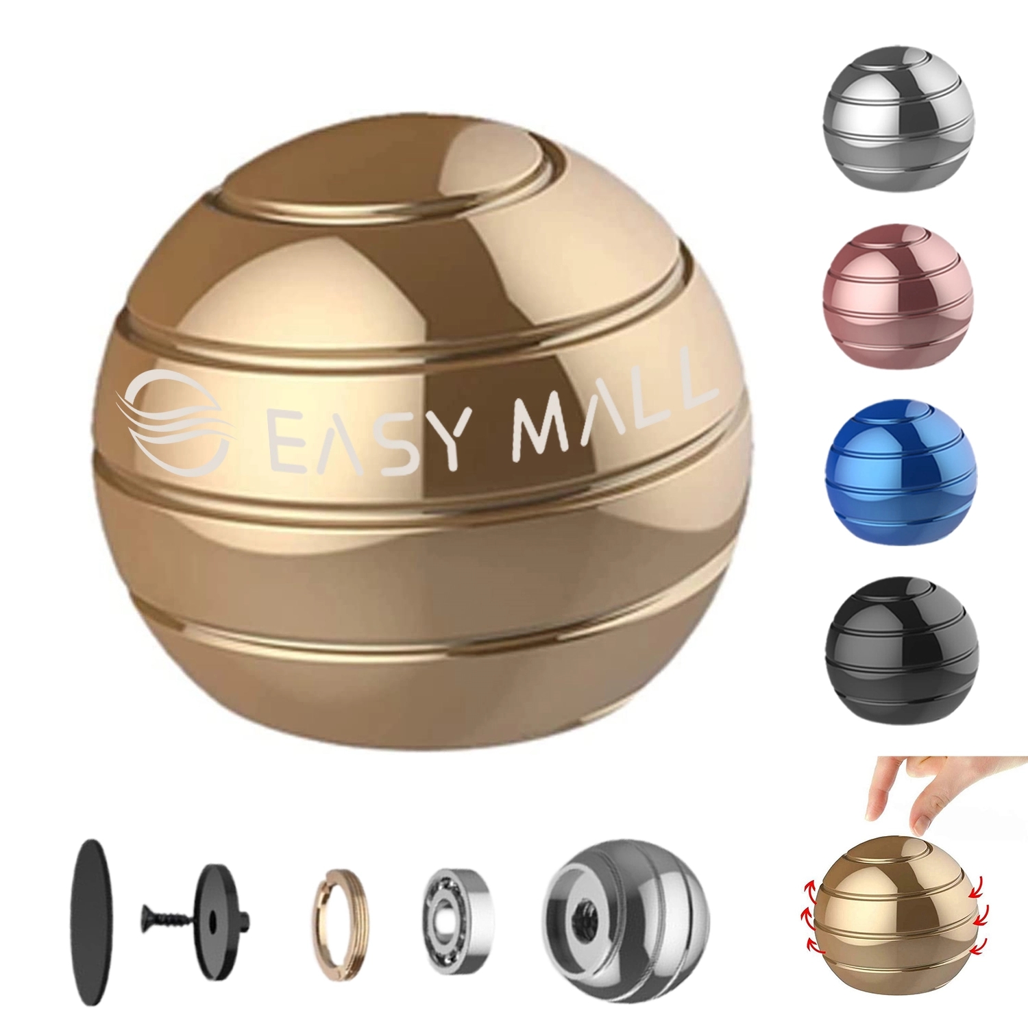 Stress Relief Spinner Ball Fidget Toy 2