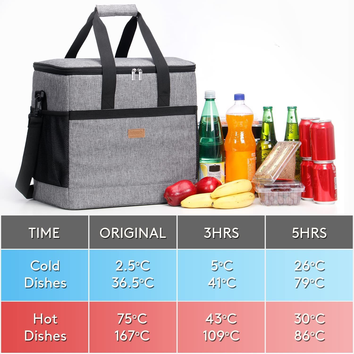 12-Can Double Zipper IceChip Cooler Bag w/ Both Side Mesh Pocket 1