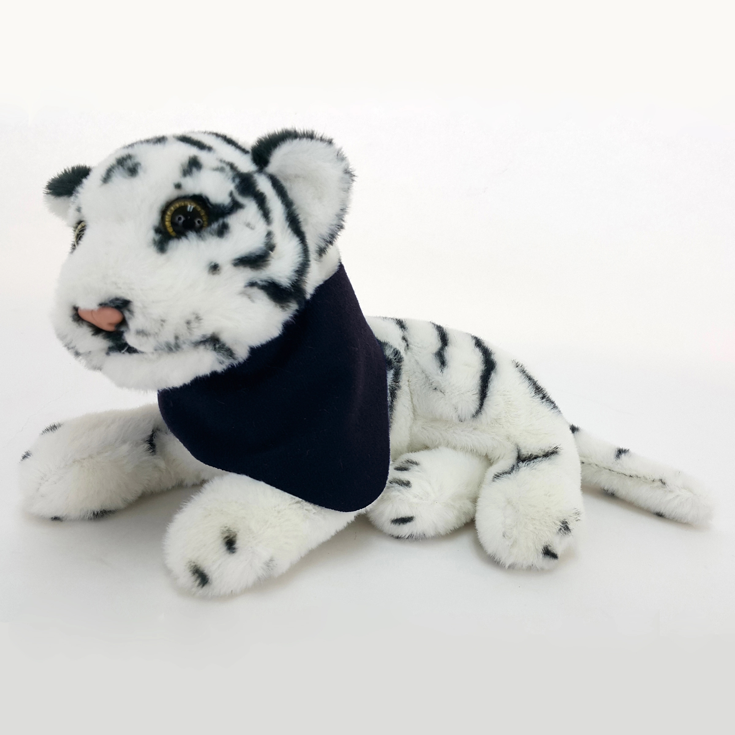 8" Jungle Animals Sitting White Tiger 10