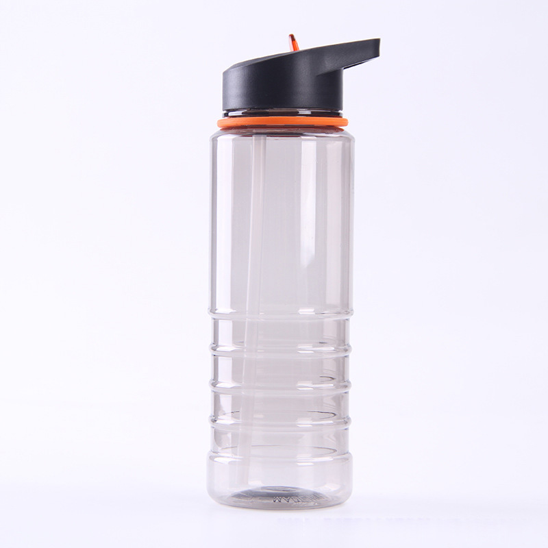 800ml Plastic Sports Bottle with Transparent Straw 27oz 3