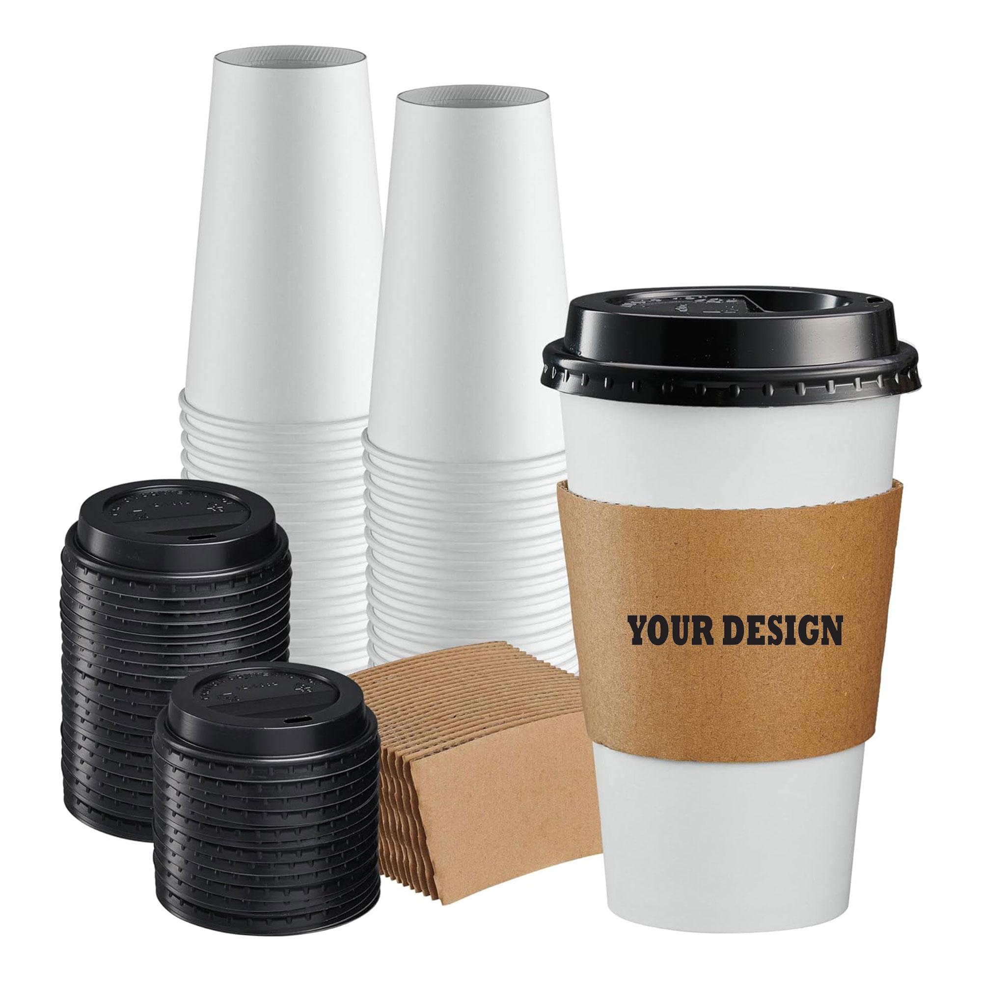 Kraft Paper Coffee Cup Sleeves 2