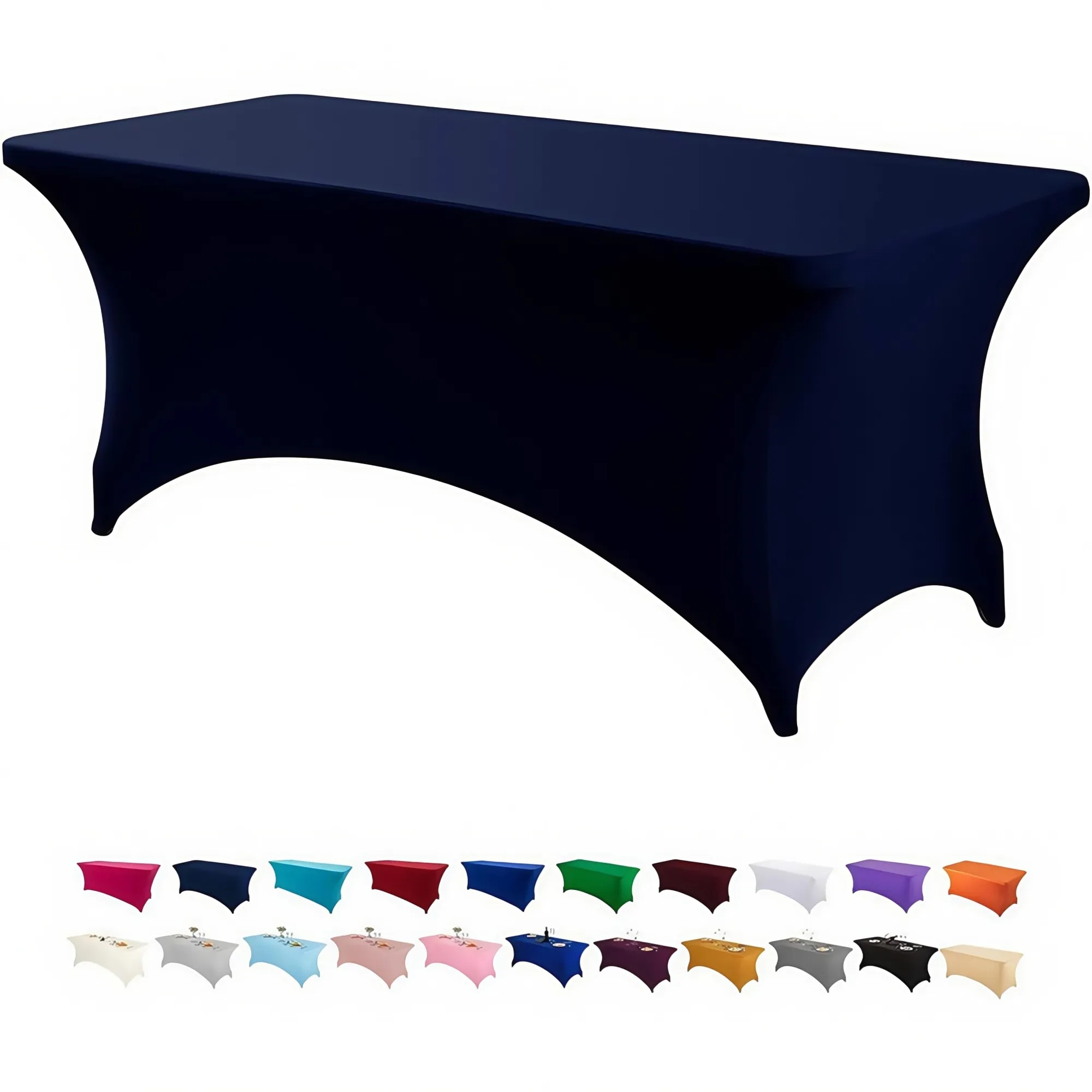 6FT Elastic Fitted Tablecloth 12