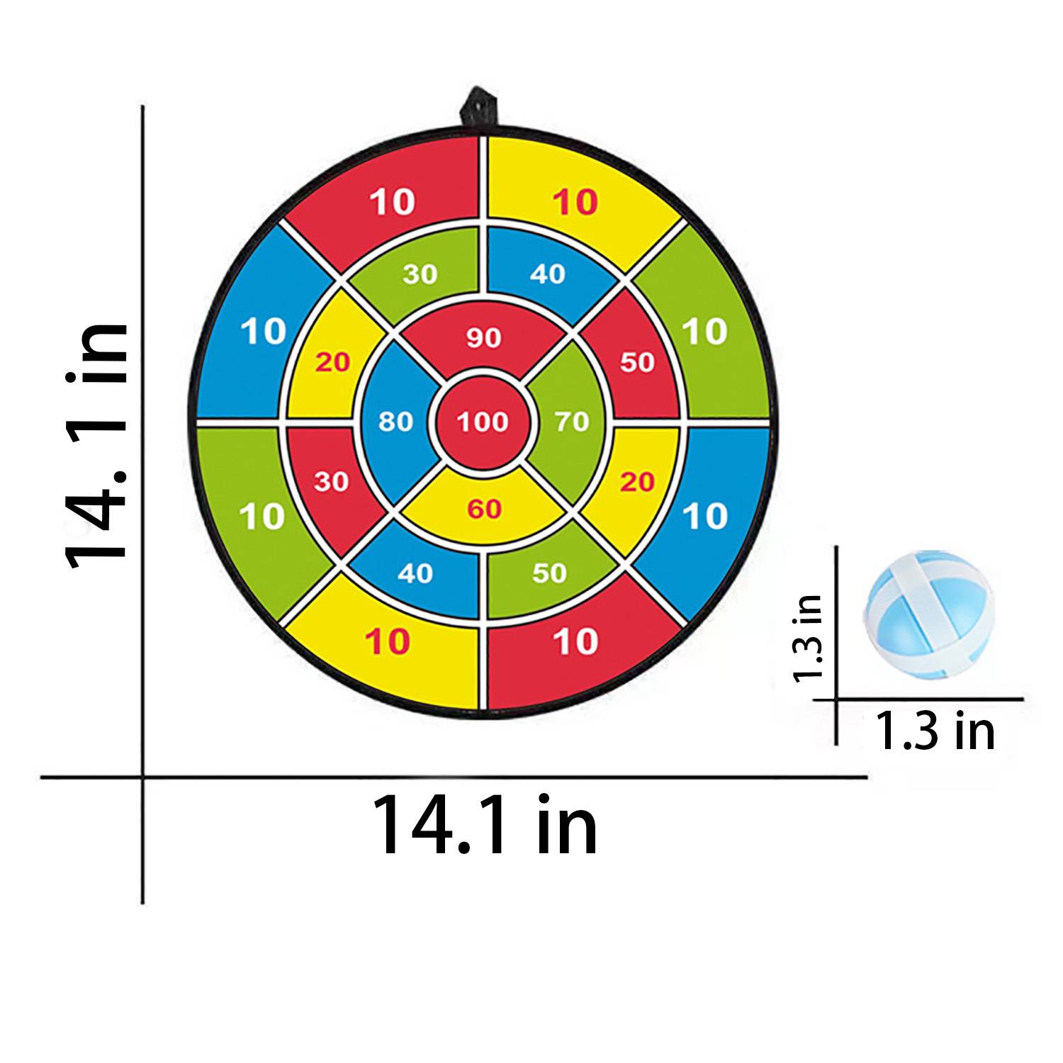 Colorful Sticky Ball Dart Board Set 3
