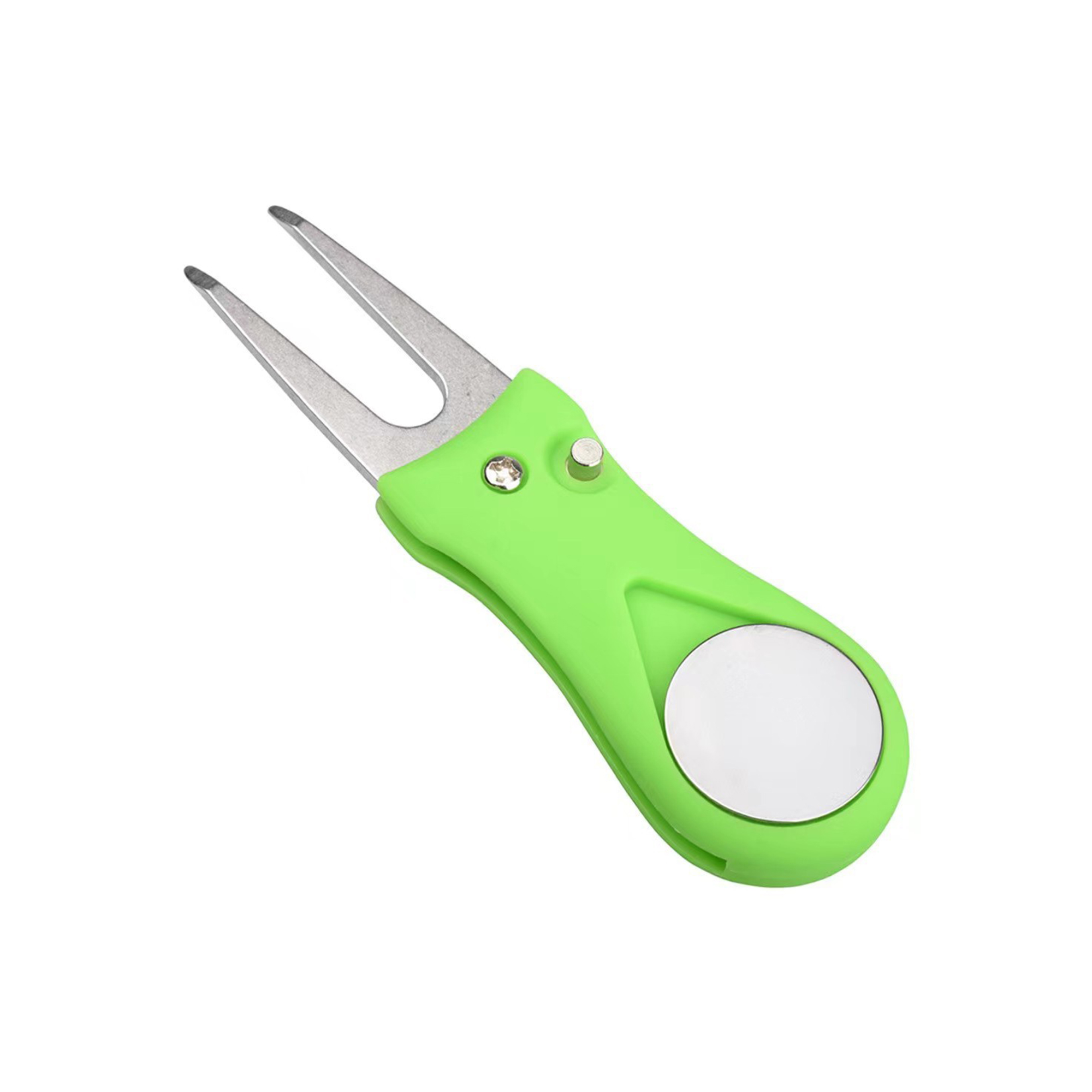 Folding Golf Divot Repair Tool With Ball Mark 4.33" x 1.26" 5